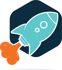 Rocket Vector Logo Design.