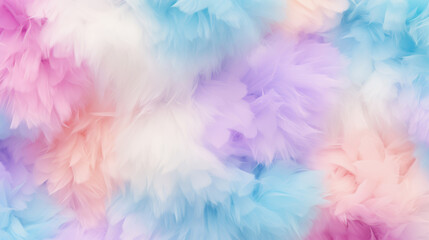 Feather background in pastel colors