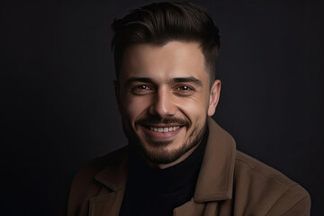 Obraz premium Handsome Man Smiling Knowingly