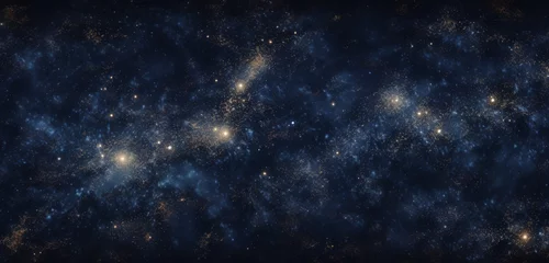 Sierkussen An ultra-high-definition image of a 3D wall texture with a cosmic, starry night sky design. 8k, © Creative artist1