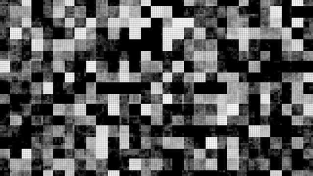Background with moving squares in gray