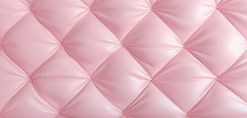 A detailed image of a 3D wall texture with a soft, quilted fabric appearance in pastel pink. 8k,