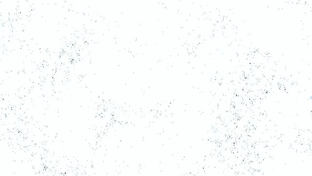 Winter window frost time lapse of frozen crystals or realistic frost snowflake pattern slowing forming on glass, cold winter background.