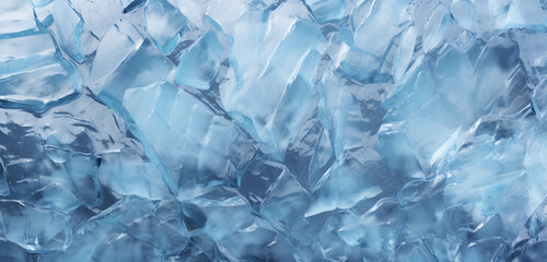 A high-resolution portrayal of a 3D wall texture with an icy, frost pattern in cool blues. 8k,