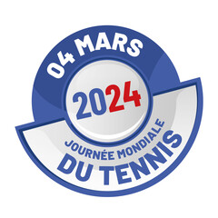 Journée mondiale du tennis le 4 mars 2024