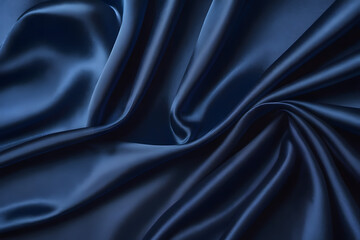 Fototapeta premium Blue silk background 