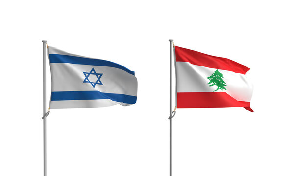 Lebanon israel flag country international white isolated background dicut war military palestine map soldier business trade gaza city politic government middle east crisis islamic qassam jihad hamas 