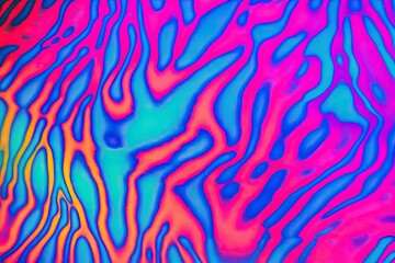 background neon textured zebra striped fluorescent psychedelic colored trendy Abstract hallucinogen holographic pattern 90s 80s art blue bright colourful contrast cool creative decorative design