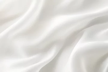 Outdoor-Kissen background texture fabric soft white blurred abstract calm peaceful shine movement natural graphic satin silky material effect ripple fashion elegant fold smooth beauty new textile luxurious silk © akkash jpg