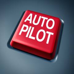 Autopilot And Auto Pilot driverless car driving technology and self driving AI as autonomous vehicle tech transportation as issues of safety and risk versus reward as a computer driver or human driver