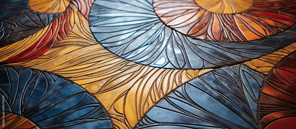 Poster close up macro of the colors patterns and textures