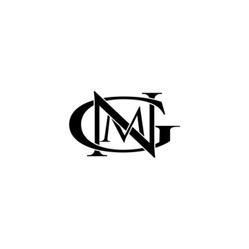 gnm lettering initial monogram logo design