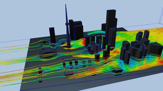Wind simulation air flow Toronto