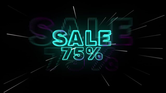 Neon lettering footage 75% sale
