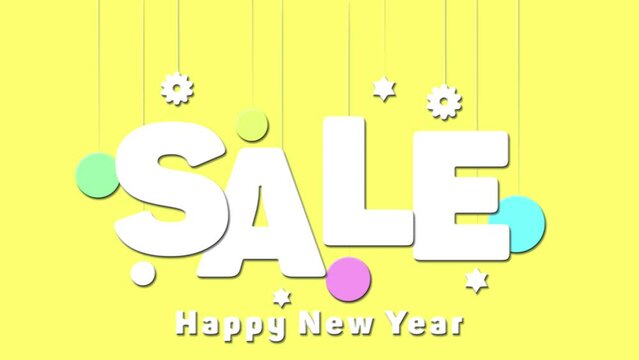 Footage christmas sale yellow background
