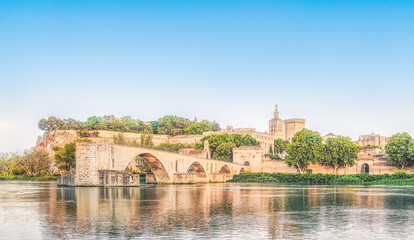 Obraz premium Avignon old town cityscape in France