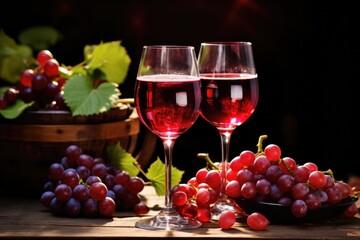 Raise a Glass with Sparkling Red Wine: Perfect for Celebrating with Red Fruits and Grapes, Alcohol and Good Company