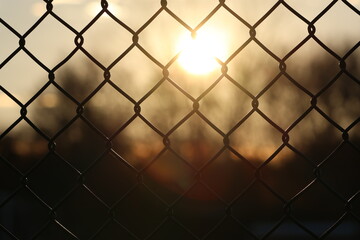 Sunset Chain Link Fence 
