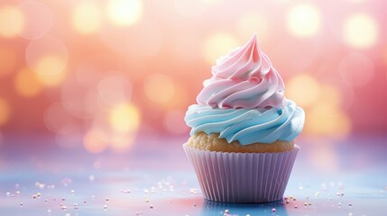 sweet confectionery cupcake food illustration treat icing, sprinkles chocolate, vanilla strawberry sweet confectionery cupcake food - obrazy, fototapety, plakaty