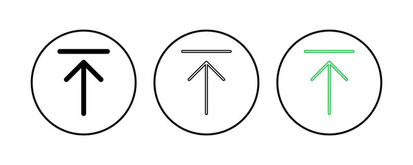 Upload icon set. load data symbol