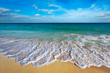 Beautiful beach and Caribbean sea. Riviera Maya, Mexico