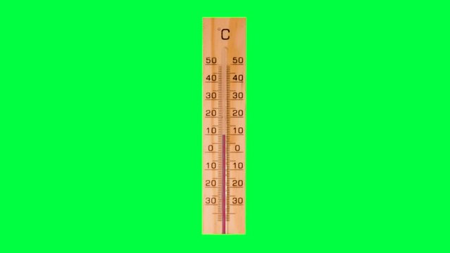 Termometro al mescurio con asta lineare, da 8 a 55 gradi, green screen