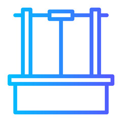 water well gradient icon