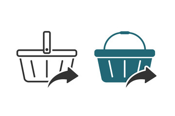 Share shopping cart. Illustration vector