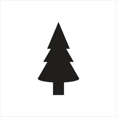 christimas tree vector icon line template