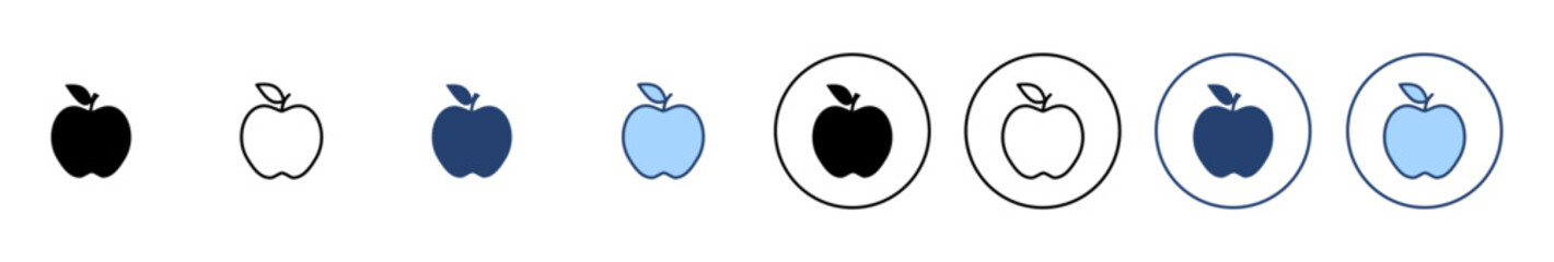 Apple icon vector. Apple sign and symbols for web design.