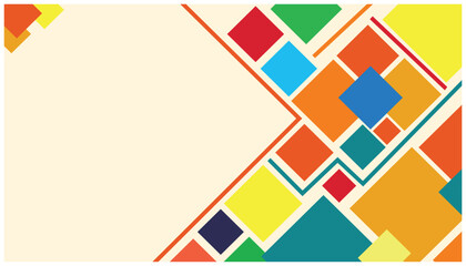 abstract background with colorful squares and rhombus. Vector illustration. Eps 10.  Template geometric background design element