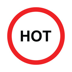 hot icon vector