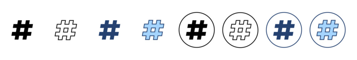 Obraz premium Hashtag icon vector. hashtag sign and symbol
