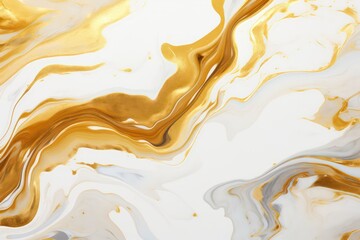Fototapeta premium texture gold white marble fluid illustration pattern