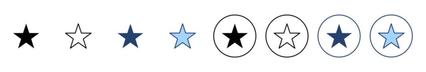 Star icon vector. rating sign and symbol. favourite star icon