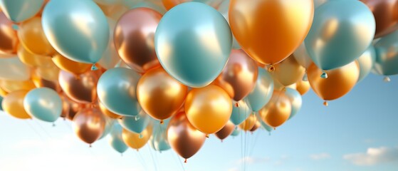 balloon background for birthday, valentine, festivities, banner