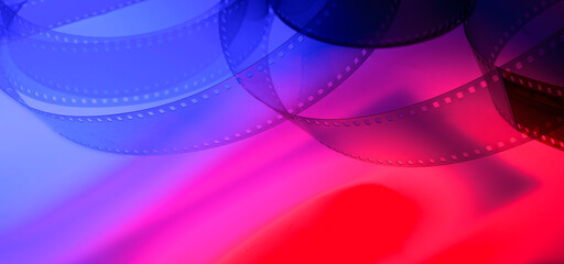 beautiful color background wallpaper with film strip - obrazy, fototapety, plakaty