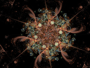 Imaginatory fractal abstract background Image