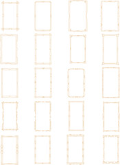 Art Deco Frame Elements Set