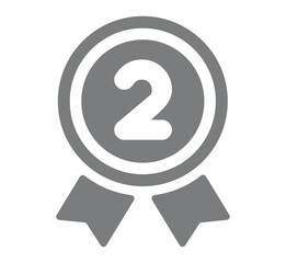 Second place silver badge 