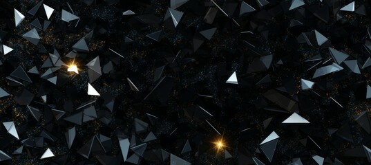 Shiny glass blink particles background. Generative AI technology.