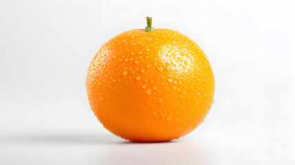 Orange, citrus fruit, no background, white background.