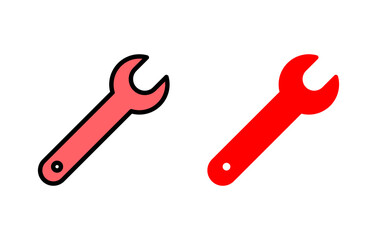 Wrench icon set illustration. repair icon. tools sign and symbol