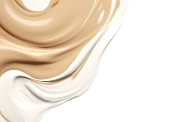 background white smear cream colors two Beige background foundation glamour template swatch isolated liquid fashion makeup paint smudged pattern smudge product stroke skin facial texture footed