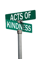 acts of kindness sign