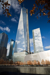 NEW YORK CITY, November 29, 2013: One World Trade Center Tower in final phase of construction