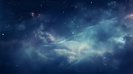 starry night sky outer space universe background