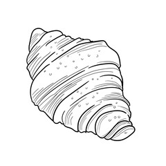 Hand Drawn Croissant 3
