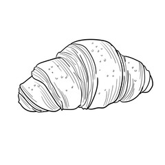 Hand Drawn Croissant 4