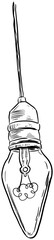 lightbulb handdrawn illustration